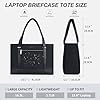 EMPSIGN Sac Cabas Femme pour Ordinateur Portable 15,6 Pouces, Sac à Main Grande Capacité Sac Ordinateur Femmes Shopping Travail Quotidien Voyage, Tote Bag #1