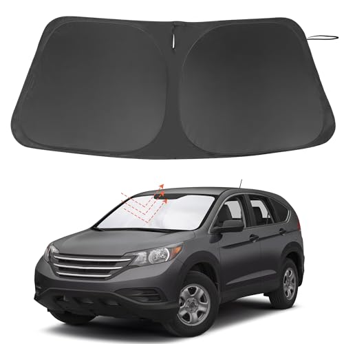 Image of Windshield Sun Shade Custom Fit for 2012 2013 2014 2015 2016 Honda CR-V CRV Accessories Foldable Sunshade Sun Blocker Protect Car from Sun Rays & Heat Damage Keep Car Cooler