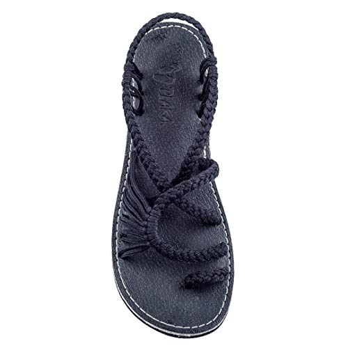 Image of Plaka Flat Sandals for Women Palm Leaf