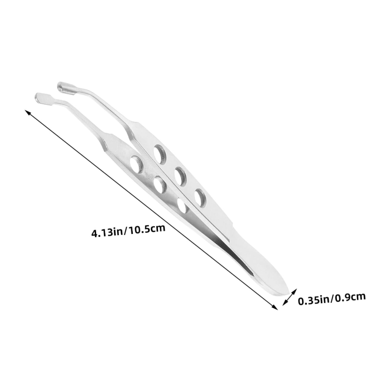 VALICLUD 2pcs Stainless Steel Gland Forceps Precision Eyelid Massage Tweezers for Personal and Professional Eye Care for Home and Salon Use