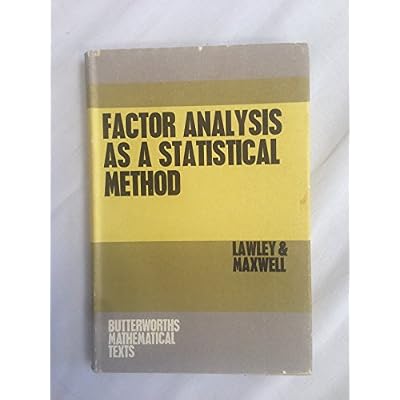 Factor analysis as a statistical method
