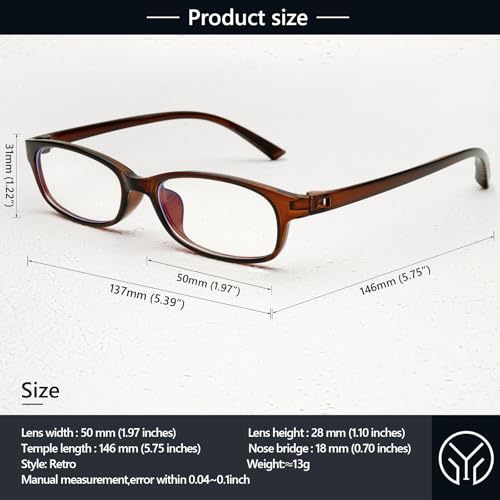 Image of Trendy Rectangular Glasses for Women Men Narrow Square Blue Light Blocking Fake Eyewear Y2K Cosplay Glasses