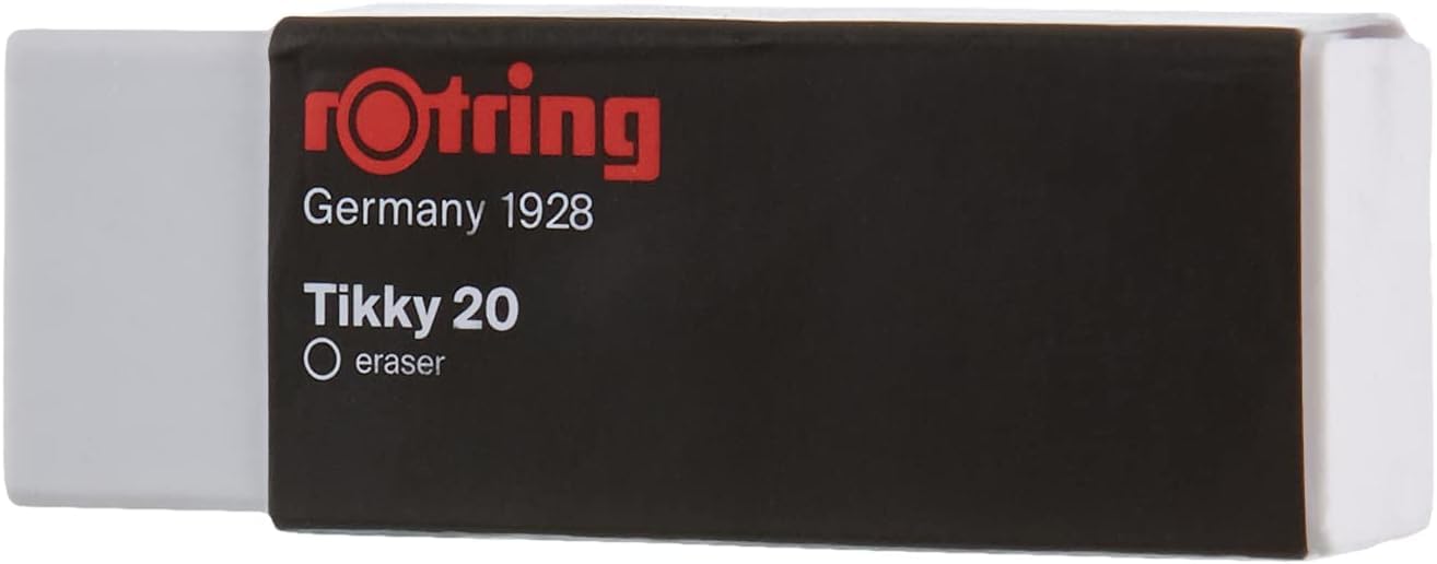 Rotring Tikky 20 - Gomme in cloruro di polivinile, 3 pezzi
