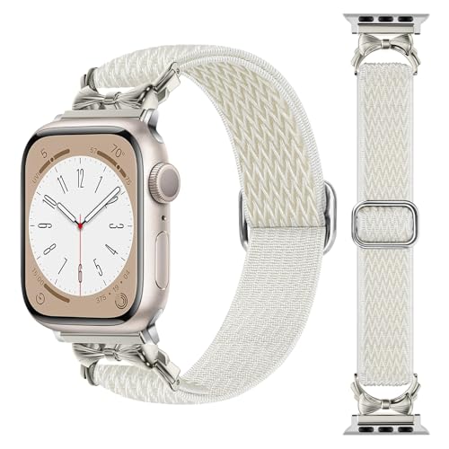 REYUIK Nylon Stretchy Solo Loop Band Compatible with Apple Watch Women - image 1