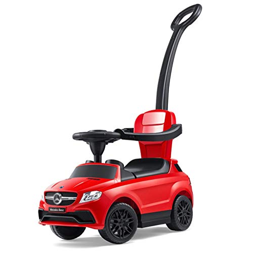 Bicicletas Carro para niños carros giratorios Andador con Luces de música rodamiento de Carga 23 kg con música 2-4 años con barandilla Regalo (Color : Red, Size : 101.8 * 63.2 * 52.5cm)