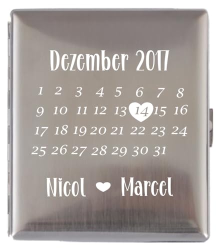 Personalisierbares Zigarettenetui - Gravur Möglich Für 20 Zigaretten