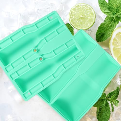 Bandeja de hielo de silicona Lurrose con tapa grande miniatura 7
