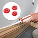 Caulk Caps Reusable Caulk Cap Saver Tube Sealer Caulking Tube Sealing Caps with 3 awl for Sealing and Preserving Red 10 Pcs