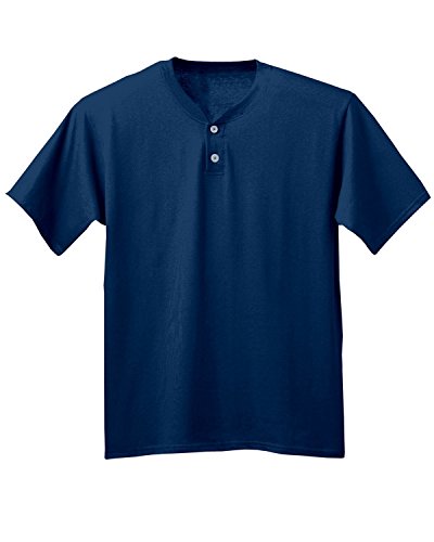 A4 Drop Ship Youth A4 Tek 2-Button Henley, XL, Navy