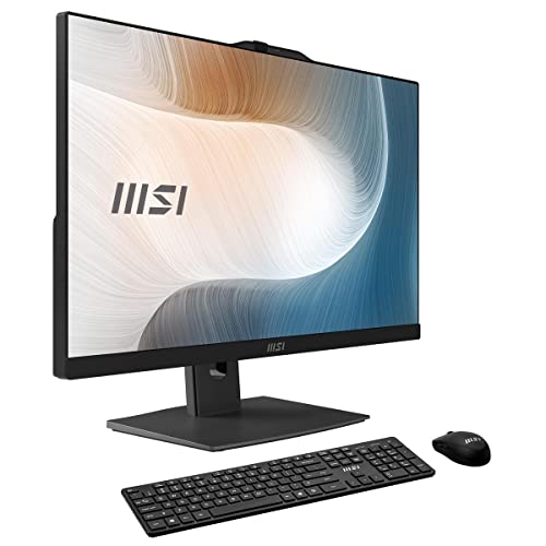 Image of msi Modern AM242TP AIO Desktop, 23.8 inch FHD Touchscreen, Intel Core i7-1260P, 16GB Memory, 512GB SSD, WiFi 6, BT 5.1, FHD Webcam, Black, Windows 11 Home Plus (12M-053US)