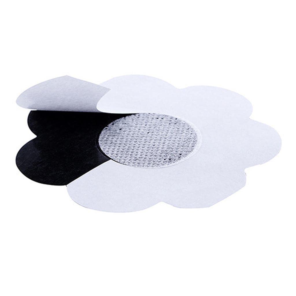 FABLOFT 10 Pairs Petal Self Adhesive Pasties Chest Disposable Cover Sticker Black-picture-24