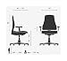 HJH Office Pro-Tec 300 Silla de Oficina, Poliéster, Negro, 38x88x62 cm