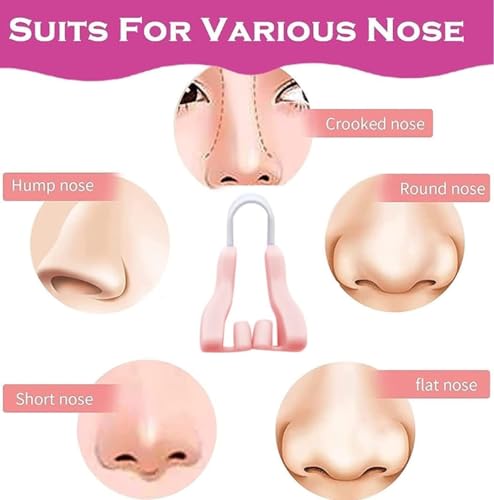 Image of Silicone Nose Shaper Clip for Nose Lift Appearance | Reusable Soft Nose Slimming Clip | Comfortable Nose Bridge Trainer | Lightweight Beauty Tool for Men & Women | Portable Nose Beauty Accessory