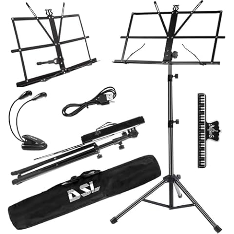 DSL Music Stand with Lights & Bag Cover