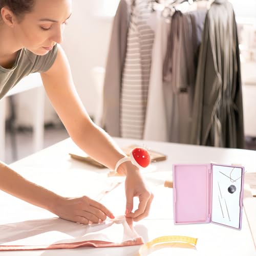 Image of Joyzan Magnetic Needle Storage Case, Portable DIY Sewing Stitching Pin Box | Knitting Organizer Rectangle Manual Slim Line Keeper Cross Stitch Container Tool Holder for Needlework Embroidery Art Craft