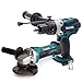 Price comparison product image Makita DHP458Z 18V LXT Cordless Combi Drill and DGA452Z 18V Angle Grinder - 18V Combi Drill, 18V Angle Grinder, Power Tools Combo Kit, Makita Drill, 18V Tool Kit