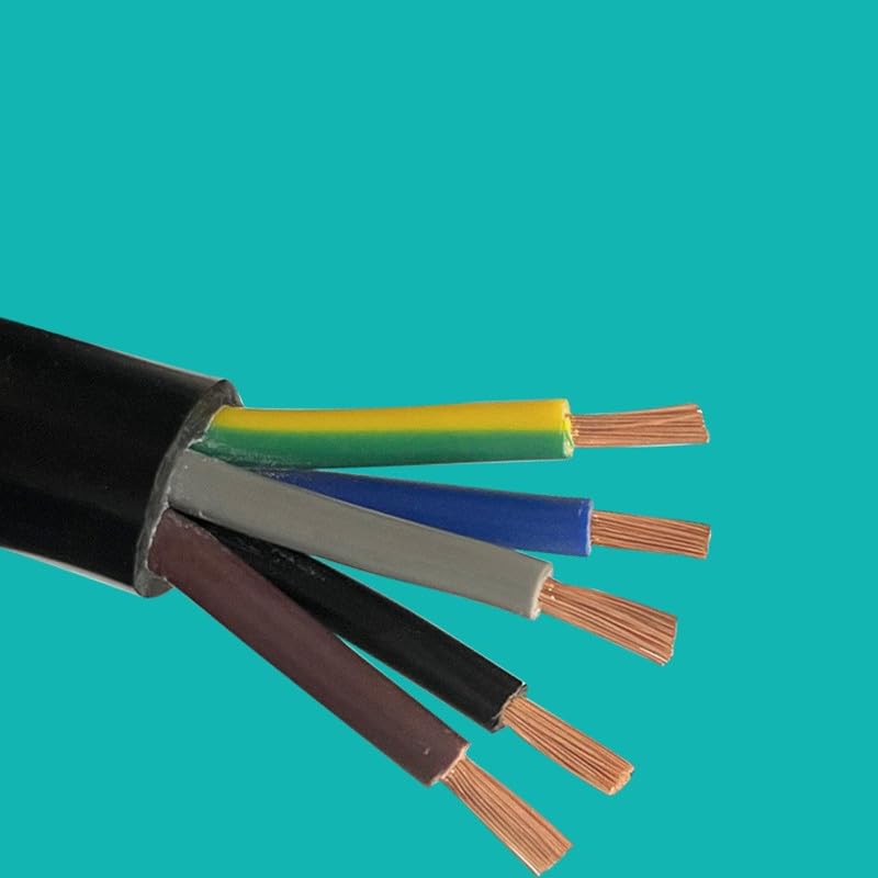 Filo Elettrico, Cavo in Rame H05VV-F da 5 m, 2/3/4/5 conduttori, 18-13AWG, conduttore Elettrico, Cavo in PVC con Guaina Morbida(13AWG 2.5MM,2 cores)