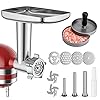 Metal food grinder attachment for kitchenaid stand mixers hozodo meat grinder sausage stuffer great attachment for kitchenaid mixers including 3 sausage stuffer accessory kitchen aid meat grinder  urban country home decor