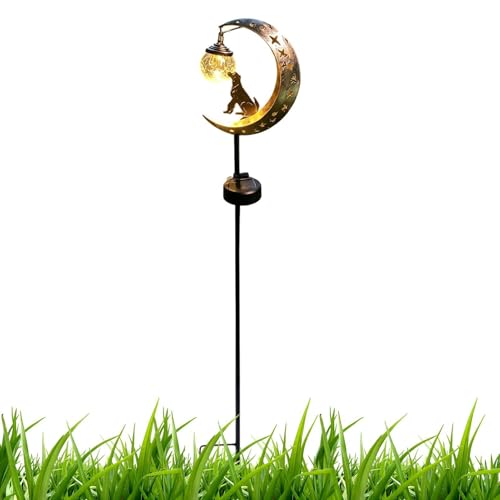 Lampe solaire de chemin en verre et métal pour une décoration extérieure haut de gamme