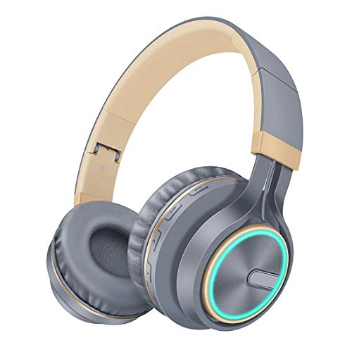 KINGCOO Bluetooth para auriculares, hilos plegable de Bluetooth 4.0 auriculares con cable En auriculares del oído, auriculares TF tarjeta de reproductor de MP3 con Micmart