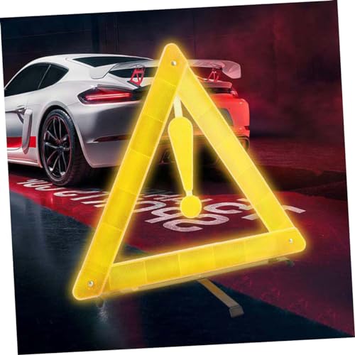 Triángulo reflectante plegable para seguridad vial miniatura 6