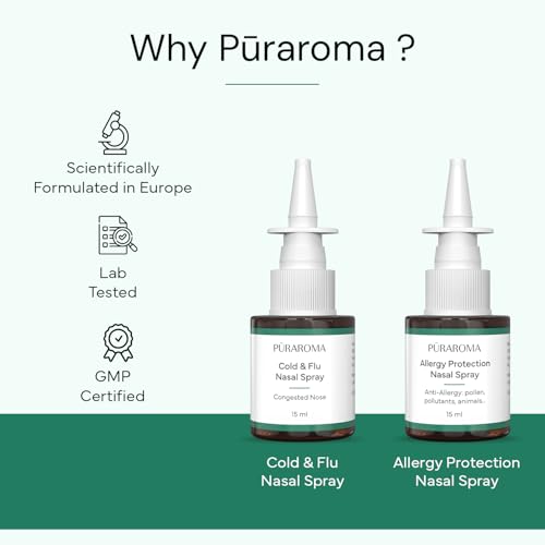 Image of Cold & Allergy Nasal Spray Duo - 2 x 15ml | Natural Decongestant & Allergy Protection | Non-Drowsy, Non-Addictive | Fast Respiratory Relief | EU Formulated