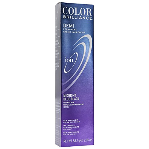 Midnight Blue Black Demi Permanent Creme Hair Color