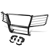 Auto Dynasty Mild Steel Front Bumper Headlight/Grille Brush Guard Compatible with 04-12 Chevy Colorado/GMC Canyon