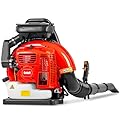 Getell Professional Gas Powered Backpack Leaf Blower – 2-Stroke High-Performance 63CC/665 CFM Blower System with Comfort Design for Complete Property Maintenance (GB655 PRO)