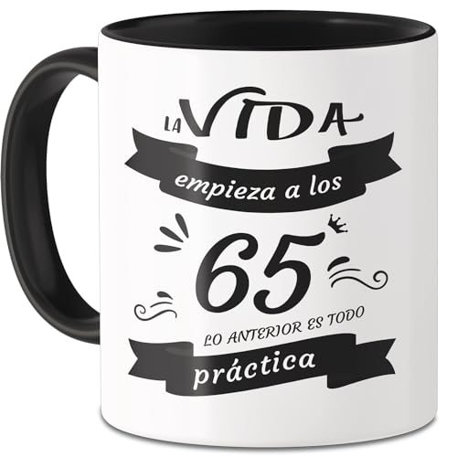 Imagen de I LOVE MOM Taza 65 Cumpleaños Aniversario Mujer Hombres Tazas Desayuno Originales para Regalar Regalos Fiesta de 65 Cumpleaños Aniversario para Familiares Amigos