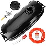 HIAORS Gas Fuel Petrol Fuel Tank With Cap Petcock Fuel line Filter Vent Tube for Hammerhead Carter...