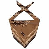 Stetson Last Drop Bandana Kopftuch Baumwolle Herren Frühling Sommer beige-braun One Size