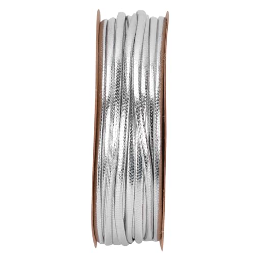Cordon en cuir argenté 2mm GARVALON de 15m pour bijoux DIY - 4