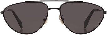 Designer Aviator Sunglasses in Matte Black by Celine