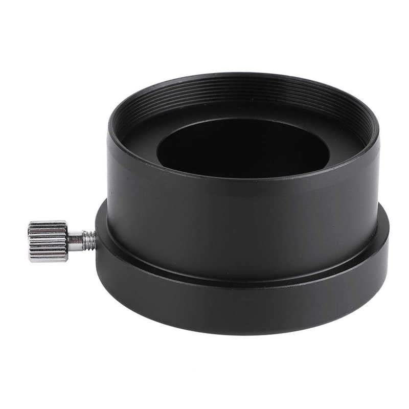 Adaptateur télescope en métal noir de 2 pouces à 1,25 pouces finition haut de gamme