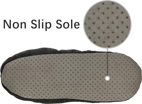 BenSorts Men Fuzzy Slipper Socks with Grippers Non Slip Indoor House Socks Christmas Gifts3