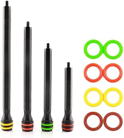 Archery Bow Stabilizer, 6/8/10/12 Inches Carbon Fiber Bow Balance Bar Rod Side Rod Stabilizer with Damping System for Compound Recurve Bow Hunting Archery Accessory Archery Bow Stabilizer, 6/8/10/12 Inches Carbon Fiber Bow Balance Bar Rod Side Rod Stabilizer with Damping System for Compound Recurve Bow Hunting Archery Accessory