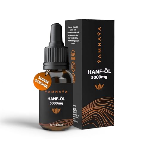 YamnaYa – Premium Hanföl 30% | Kaltgepresst & Vegan | Reines Naturöl Ohne Zusätze | Laborgeprüfte Qualitätsstufe | EU-Herstellung