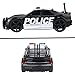OCCAFY Police Car Toy Plastic Pursuit Rescue Vehicle with Sirnes Sound and Light for Kids Toddlers Boys 1:20