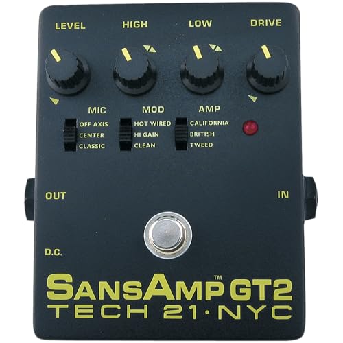 Sound eccezionale Tech 21 GT2 Preamplificatore a Pedale per Chitarra Elettrica