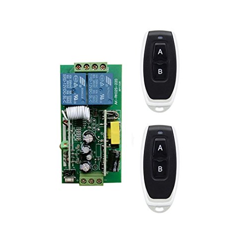 Lejin AC 110V 220V 2 channel remote control switch +2 metal small pepper remote control Toggle Latch Momentary programming light switch radio remote control radio remote control Metal remote control