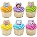 DecoPac DreamWorks Gabby's Dollhouse Rings, 24 Cupcake Decorations Featuring Gabby, Pandy Paws, Irresistible Kitty Characters, and Super Fun Adventures! - 24 Pack