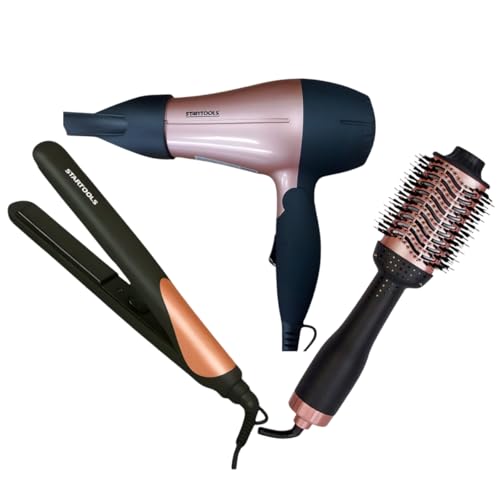 Kit Beleza Profissional – Secador, Chapinha e Escova Secadora