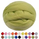 Photo Gallery uiopa lana cardata per infeltrimento, 500g lana grossa in feltro, feltro di lana verde oliva per infeltrimento ad ago, infeltrimento a umido, decorazioni, artigianato Photo Gallery uiopa lana cardata per infeltrimento, 500g lana grossa in feltro, feltro di lana verde oliva per infeltrimento ad ago, infeltrimento a umido, decorazioni, artigianato