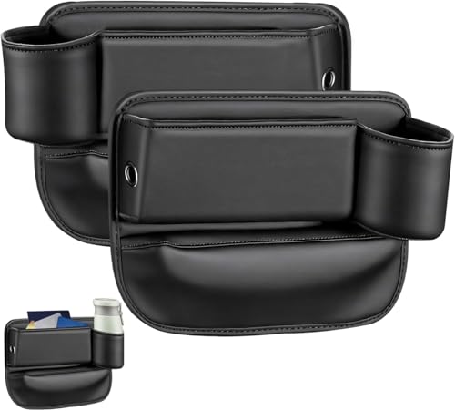 Organisateur d'espace pour Volvo S60 2011-2019 noir en similicuir
