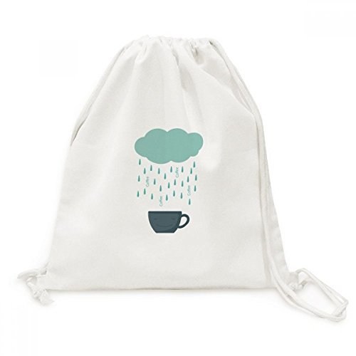 Sac cordon toile DIYthinker nuage de pluie pour remplacer les sacs lourds en voyage