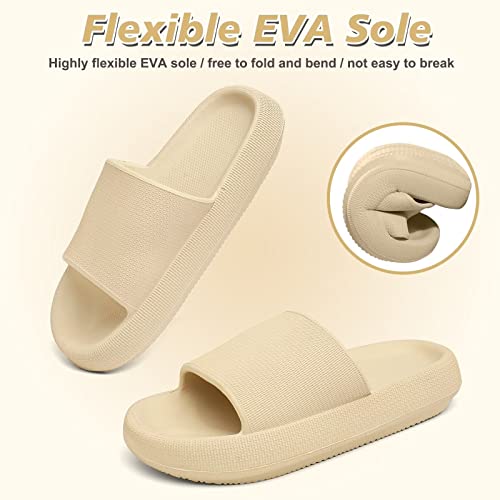 Geweo Donna Uomo Ciabatte Nuvole Pantofole a Cuscino Estiva Doccia Sandali Super Morbidi Pantofole Antiscivolo Spiaggia Piscina Slide Scarpe da casa Infradito da spiaggia, Unisex 36-47 EU - Image 3