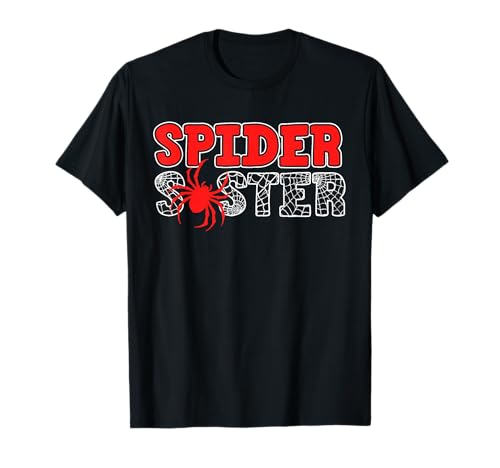 Photo de Spider Sister Spidey Anniversaire Assorti Famille Filles Sœurs T-Shirt