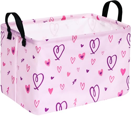 ACMUUNI Rectangle Kids Shelf and Storage Basket - Laundry Hamper with Handles - Baby Toys Storage Box - Gift Basket for Boys and Girls