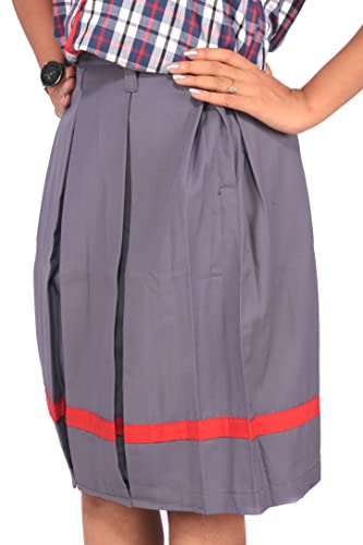 Image of D V Enterprise School Uniform Girls Skirt for Kendriya Vidyalaya, KV School Uniform Girls